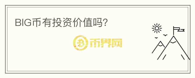BIG幣有投資價(jià)值嗎？