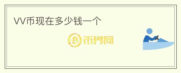 VV幣現(xiàn)在多少錢一個