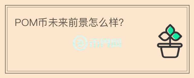 POM幣未來前景怎么樣？