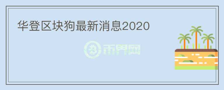 華登區(qū)塊狗最新消息2020