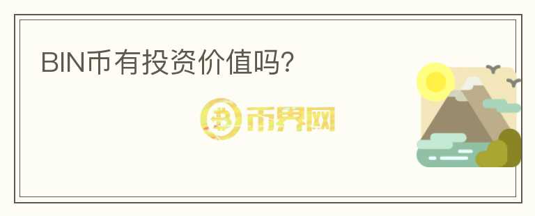 BIN幣有投資價值嗎？