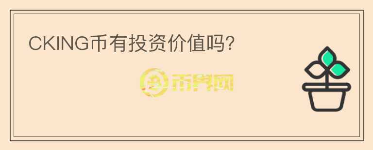 CKING幣有投資價值嗎？