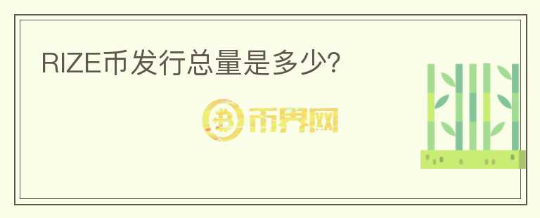 RIZE幣發(fā)行總量是多少？
