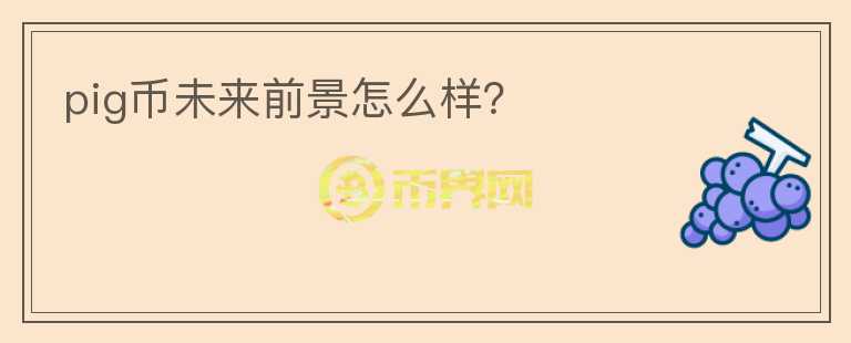 pig幣未來前景怎么樣？