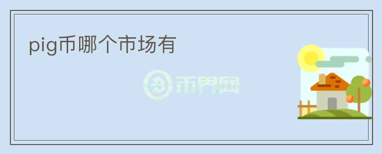 pig幣哪個市場有