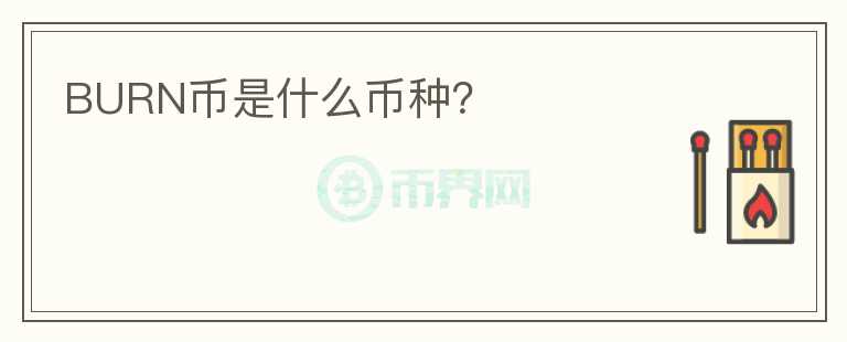 BURN幣是什么幣種？
