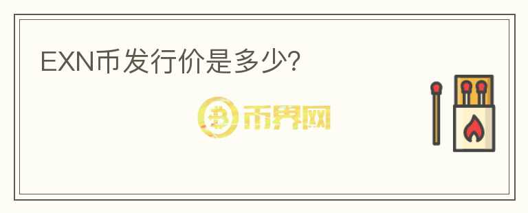 EXN幣發(fā)行價(jià)是多少？