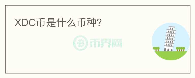 XDC幣是什么幣種?