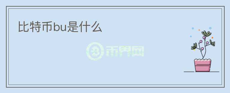 比特幣bu是什么