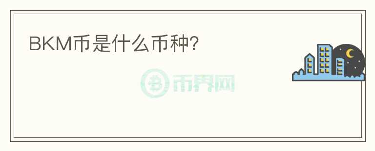 BKM幣是什么幣種？