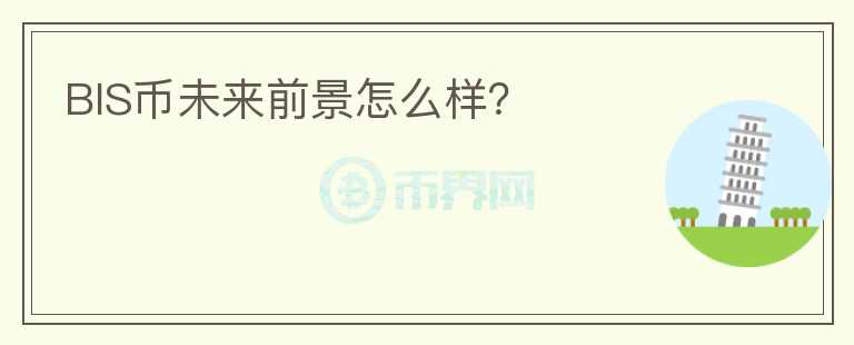 BIS幣未來前景怎么樣？