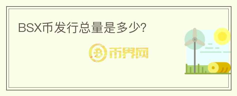 BSX幣發(fā)行總量是多少？