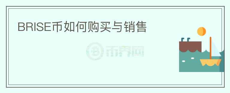 BRISE幣如何購(gòu)買(mǎi)與銷(xiāo)售