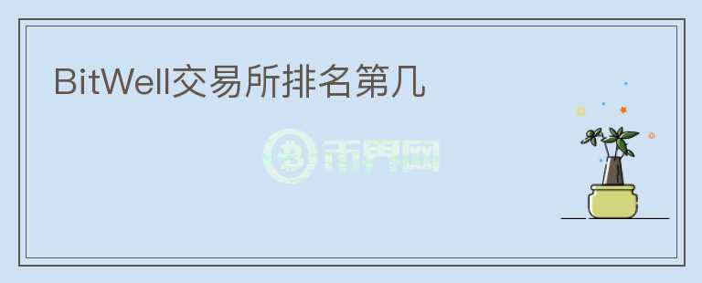 BitWell交易所排名第幾