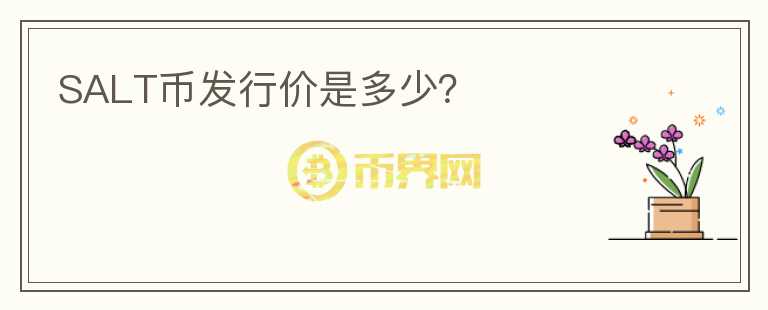 SALT幣發(fā)行價(jià)是多少？