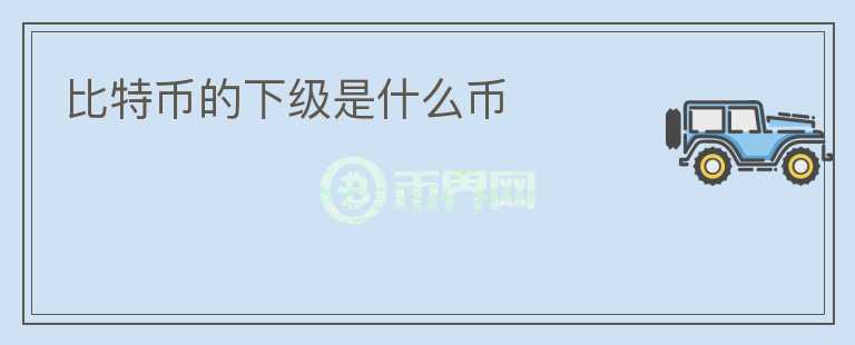 比特幣的下級是什么幣