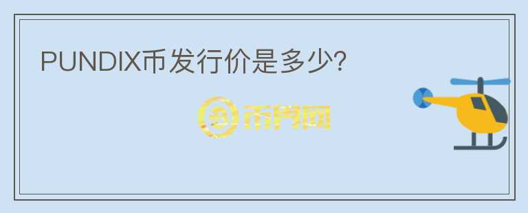 PUNDIX幣發(fā)行價(jià)是多少?