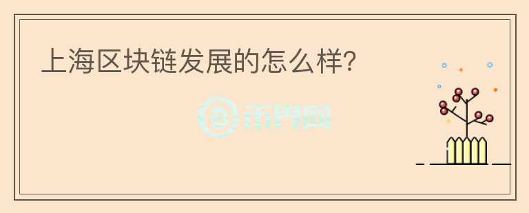 上海區(qū)塊鏈發(fā)展的怎么樣？