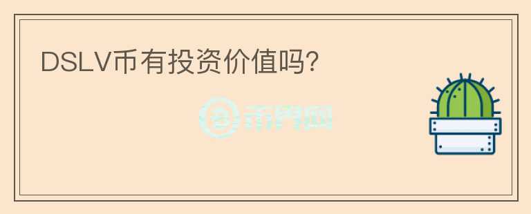 DSLV幣有投資價(jià)值嗎？