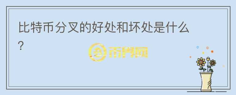 比特幣分叉的好處和壞處是什么？