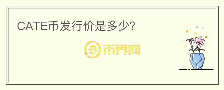 CATE幣發(fā)行價(jià)是多少？