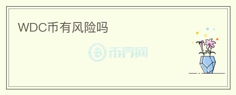WDC幣有風險嗎