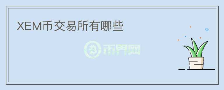 XEM幣交易所有哪些