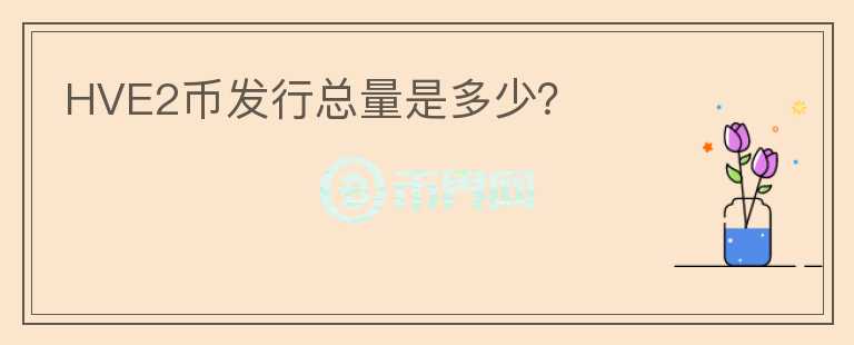 HVE2幣發(fā)行總量是多少？