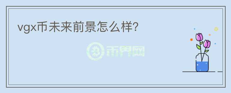 vgx幣未來前景怎么樣？