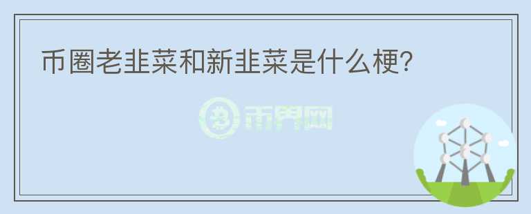幣圈老韭菜和新韭菜是什么梗？