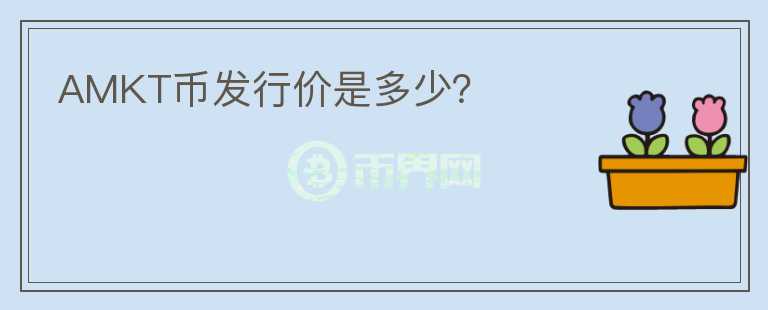 AMKT幣發(fā)行價是多少？