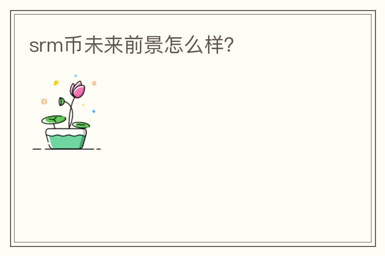 srm幣未來前景怎么樣？