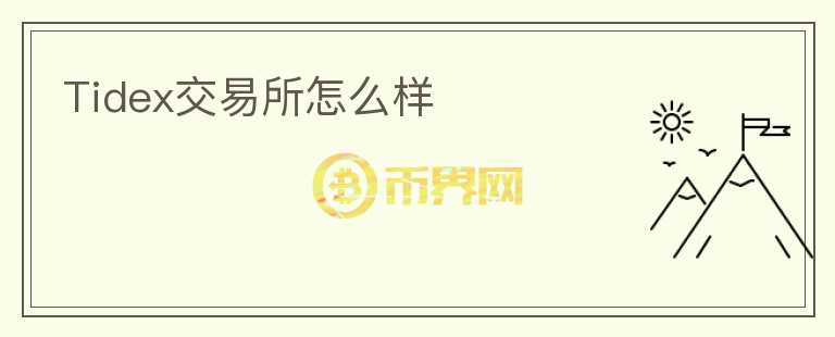 Tidex交易所怎么樣