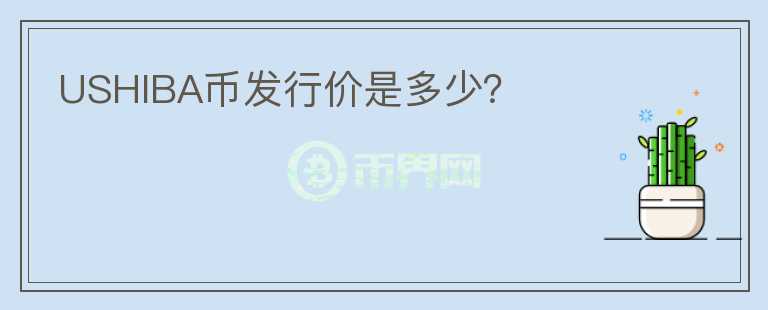 USHIBA幣發(fā)行價是多少？