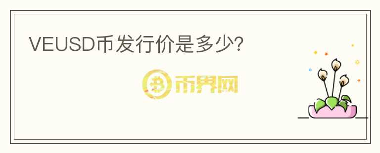 VEUSD幣發(fā)行價是多少？