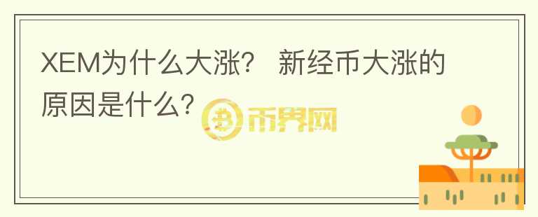 XEM為什么大漲？ 新經(jīng)幣大漲的原因是什么？