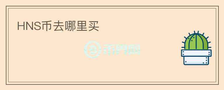 HNS幣去哪里買