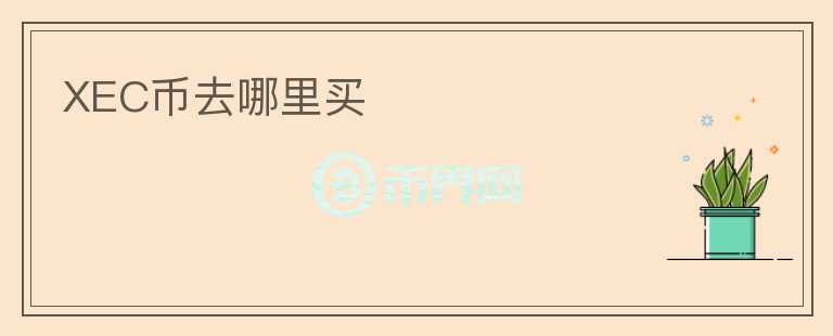 XEC幣去哪里買