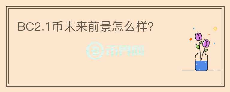 BC2.1幣未來前景怎么樣？