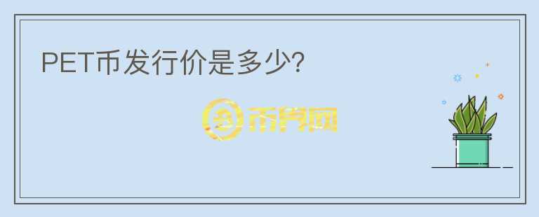 PET幣發(fā)行價是多少？