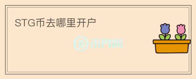 STG幣去哪里開戶