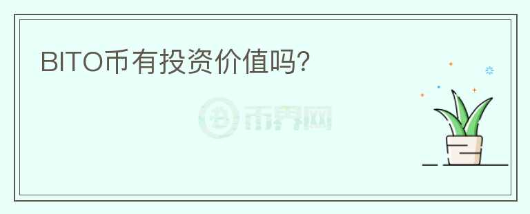 BITO幣有投資價值嗎？