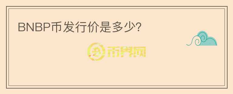 BNBP幣發(fā)行價是多少？