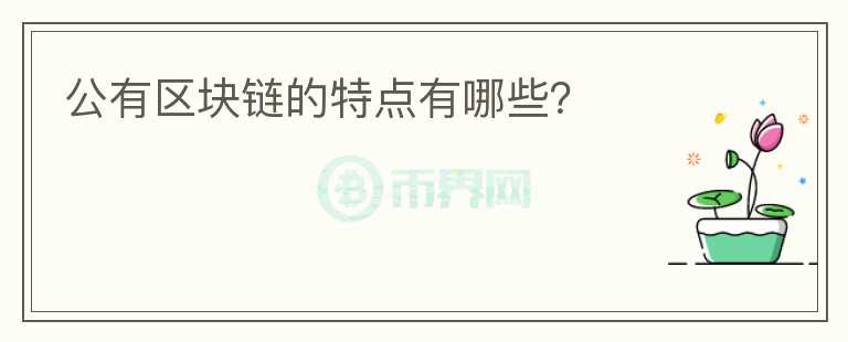 公有區(qū)塊鏈的特點有哪些？