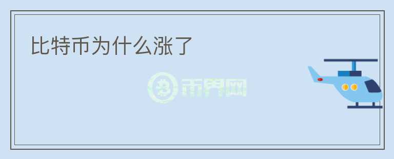 比特幣為什么漲了