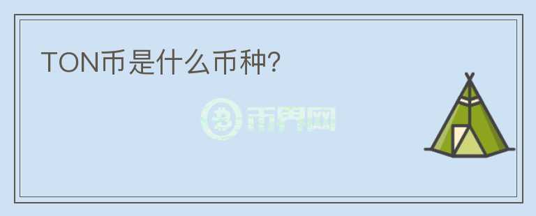 TON幣是什么幣種？