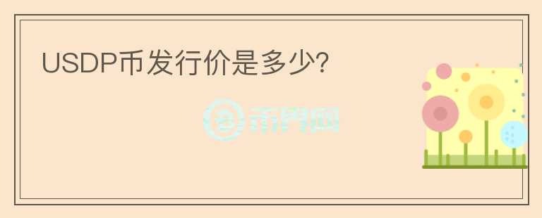 USDP幣發(fā)行價是多少？