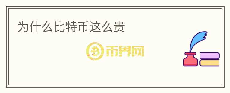 為什么比特幣這么貴