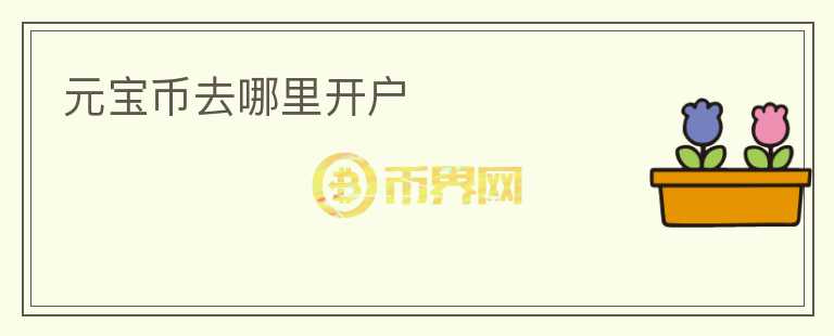 元寶幣去哪里開戶