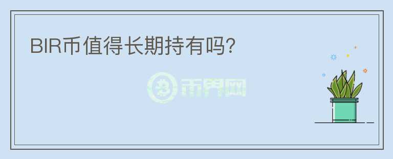 BIR幣值得長期持有嗎？